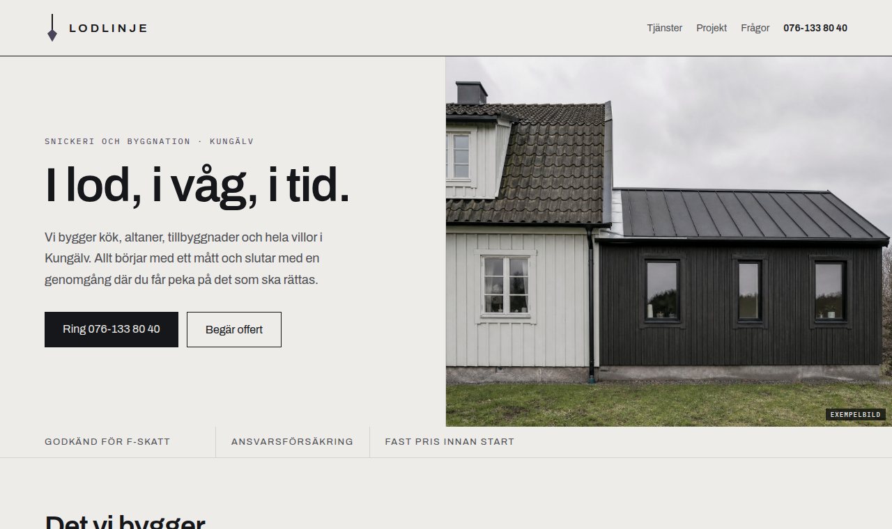Miniatyr av startsidan Lodet